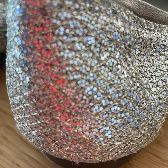 NWT Cole Haan Glittering Silver Flats 8.5 - Picture 12 of 13